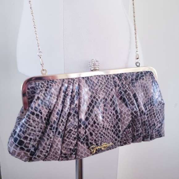Jessica Simpson NWOT Clutch on Chain - Leopard Print O/S - Picture 11 of 14